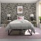 Tempaper Zebra Marble 198" x 20.5" Peel and Stick Wallpaper in Waverly White and Black, , large
