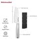 KitchenAid Gourmet 5" Serrated Utility Knife with Blade Cover in Stainless Steel, , large