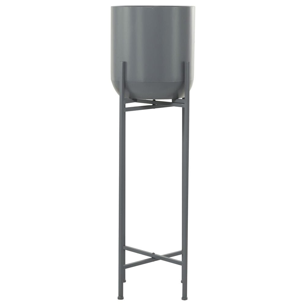 Maple and Jade 42&quot; Dome Planter with Removable Stand in Gray, , large
