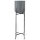 Maple and Jade 42" Dome Planter with Removable Stand in Gray, , large