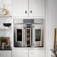 Monogram Statement 30" French Door Electric Double Wall Oven in Stainless Steel, , large