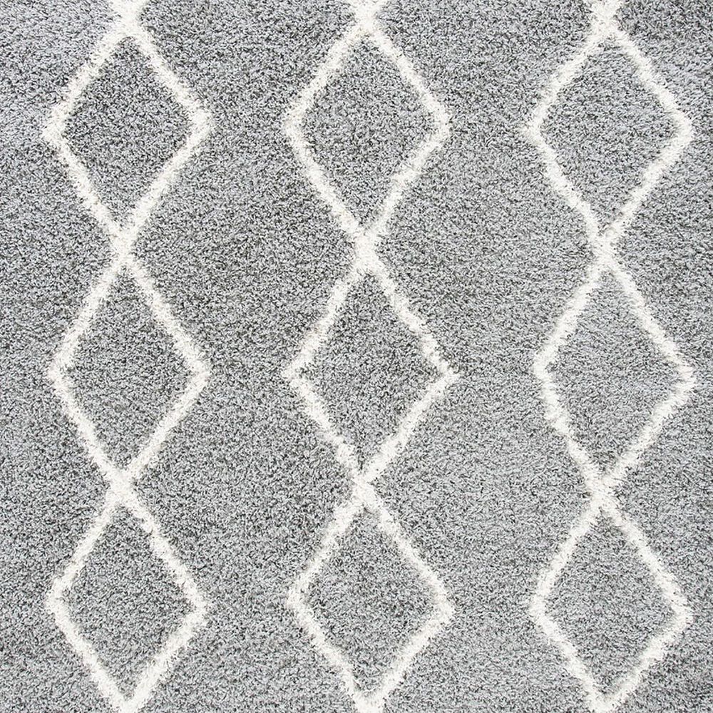 Safavieh Venus Shag VNS682J 6&#39;7&quot; Square Grey and Ivory Area Rug, , large