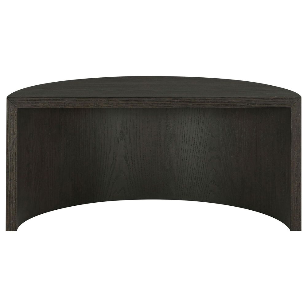 Crystal City Florence Nesting Cocktail Table with Castered Ottoman in Black, , large