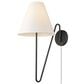Golden Lighting Kennedy 1-Light Wall Sconce in Natural Black, , large