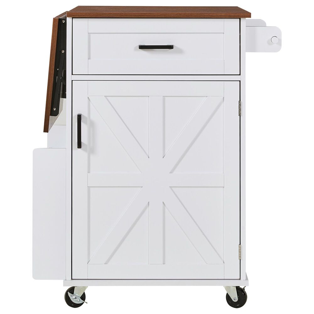 HOMLUX 39" Outdoor Kitchen Island in White, , large