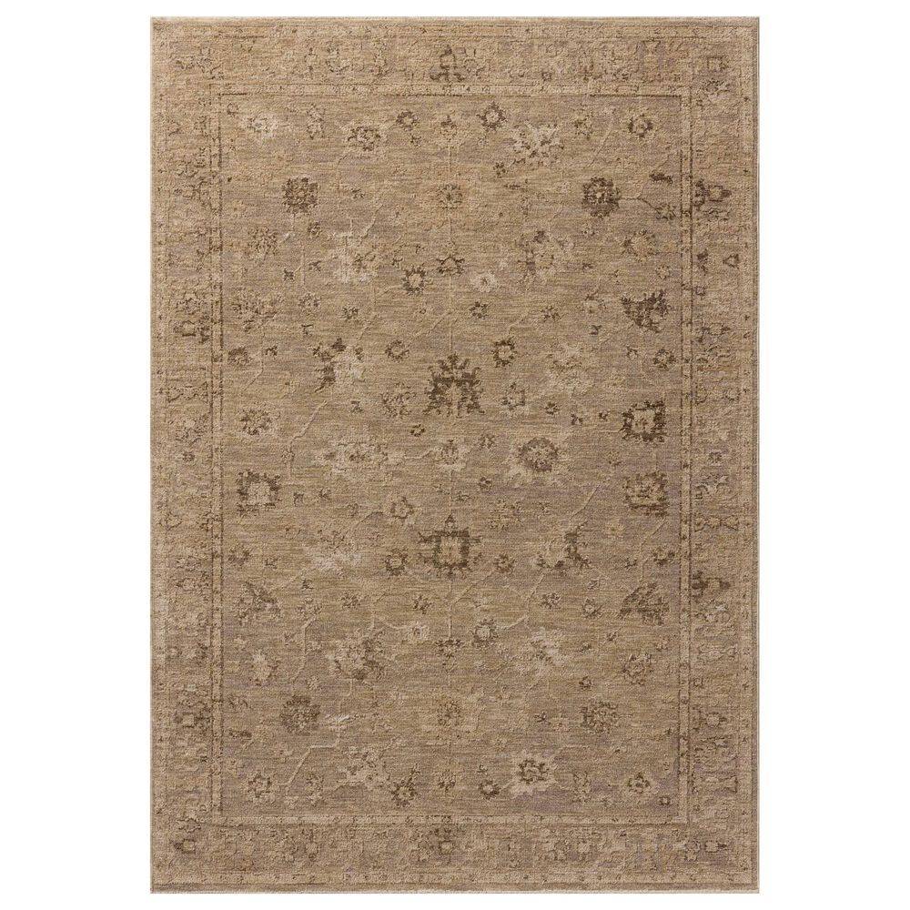 Loloi Willa Taupe and Natural 9"3" Round Area Rug, , large