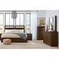 Riva Ridge Modern Loft 5 Piece Queen Panel Bedroom Set in Brownstone, , large