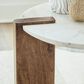 Ashley Isanti 3-Piece Occasional Table Set in White and Light Brown, , large