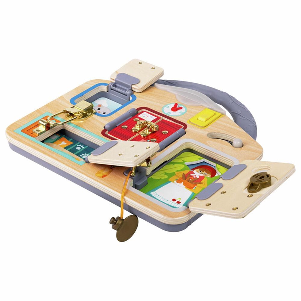 Hape Toys Lock and Learn Playboard, , large
