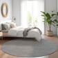Dalyn Rug Company Laidley 8" Round Grey Indoor/Outdoor Area Rug, , large
