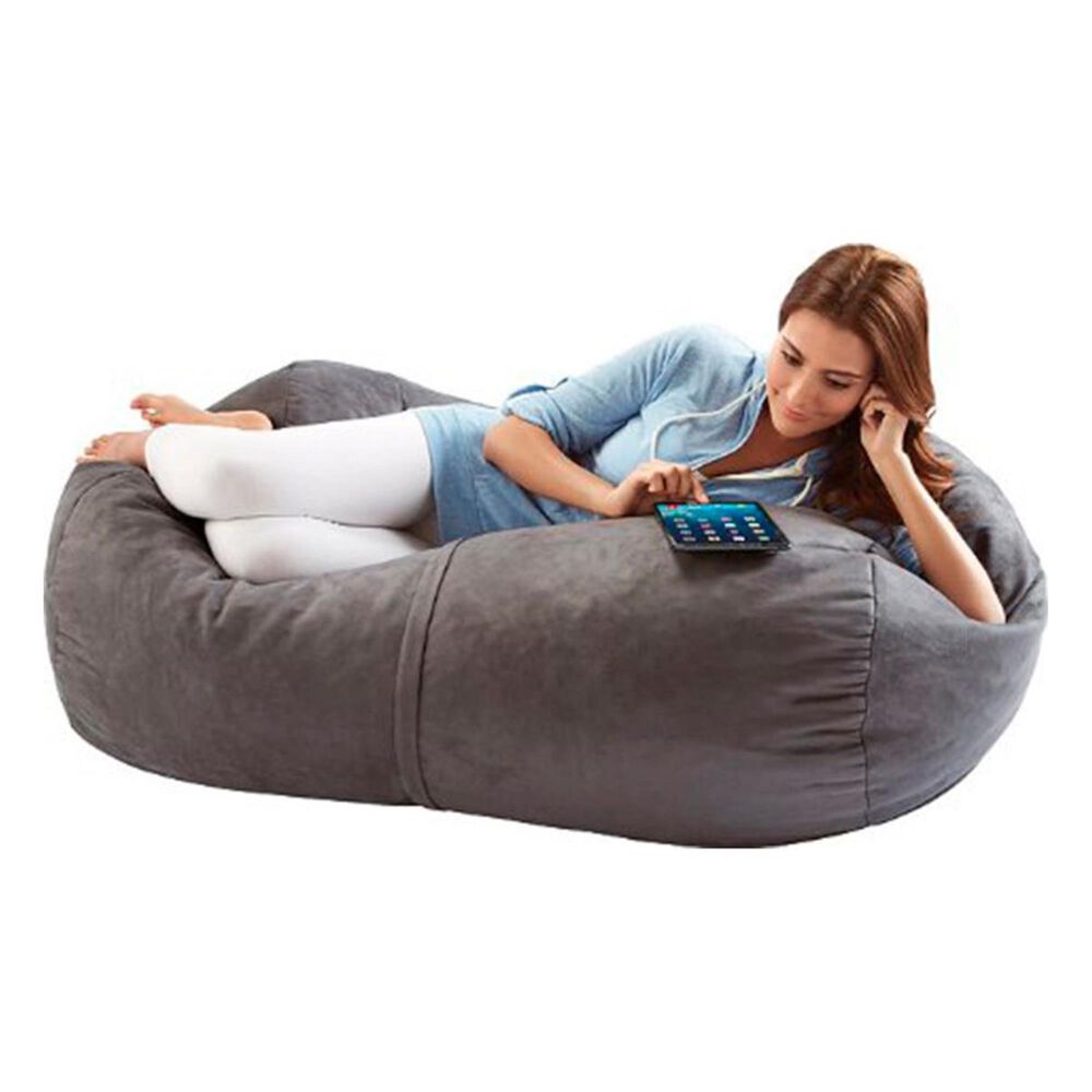 Jaxx 4&#39; Lounger Bean Bag in Charcoal, , large