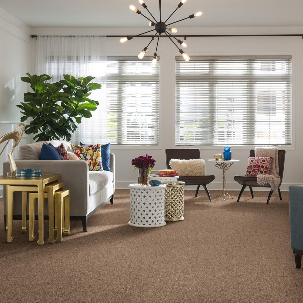 Shaw Foundations Take The Floor Tonal Blue Carpet in Sienna, , large