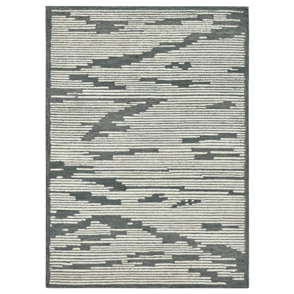 Amer Rugs Chicago 9" x 13" Dark Gray Area Rug, , large