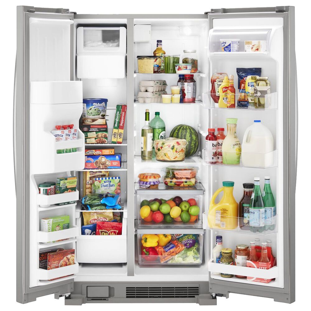 Whirlpool 21 Cu. Ft. Side by Side Refrigerator in Stainless Steel, , large