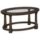 Hekman Linwood Oval Coffee Table in Brown, , large