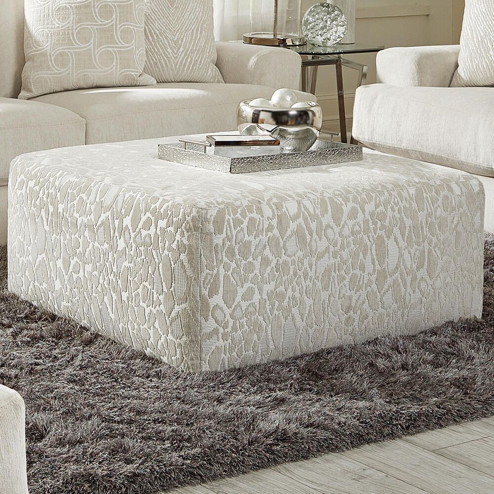 Catnapper Lamar Cocktail Ottoman in Cream, , large