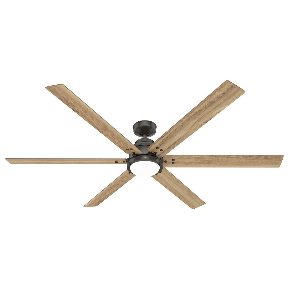 Hunter Gravity 72" Ceiling Fan with LED Light in Noble Bronze, , large