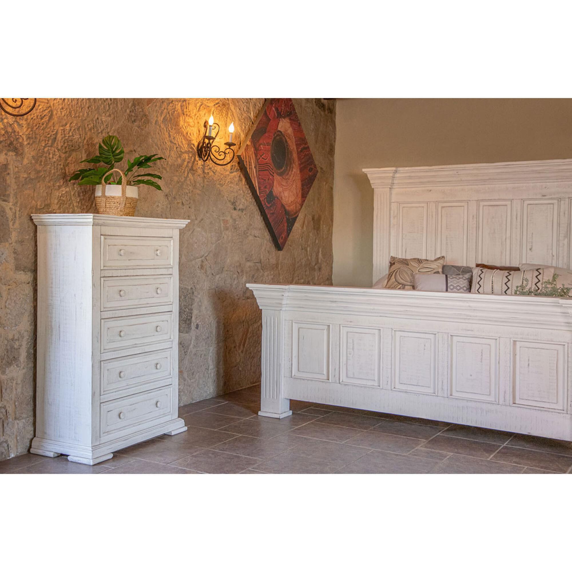 Fallridge Terra 3-Piece King Bedroom Set in White