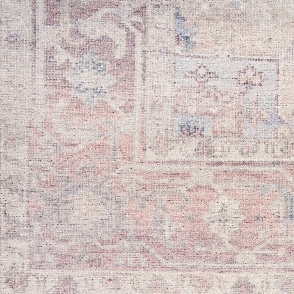 Nourison Vintage Washables Light Blue 2' x 6' Runner, , large