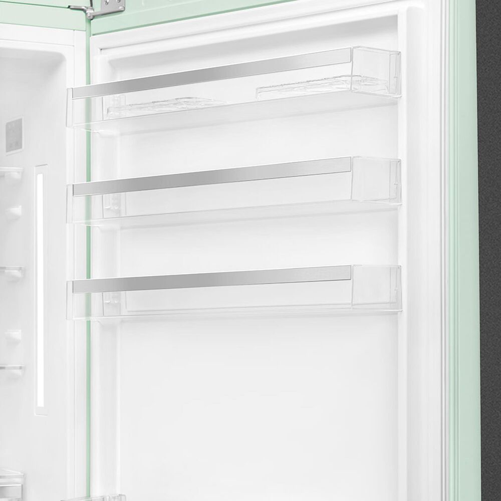 SMEG 18.01 Cu. Ft. Retro Bottom Freeze Refrigerator with Right Hinge in Pastel Green, , large