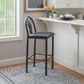 Linon Home Decor Thayer Bar Stool in Black (Set of 2), , large