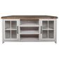 Legends Home Hampton 67" Corner TV Stand in Barnwood and Jasmin White, , large