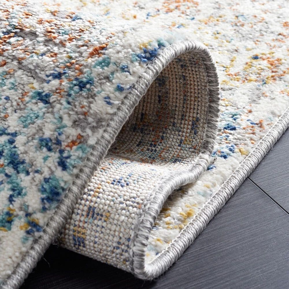 Safavieh Aston ASN728 9&#39; x 12&#39; Ivory and Navy Area Rug, , large