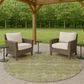 Dalyn Rug Company Soft Essentials Solid Aloe 8" Round Indoor/Outdoor Area Rug, , large
