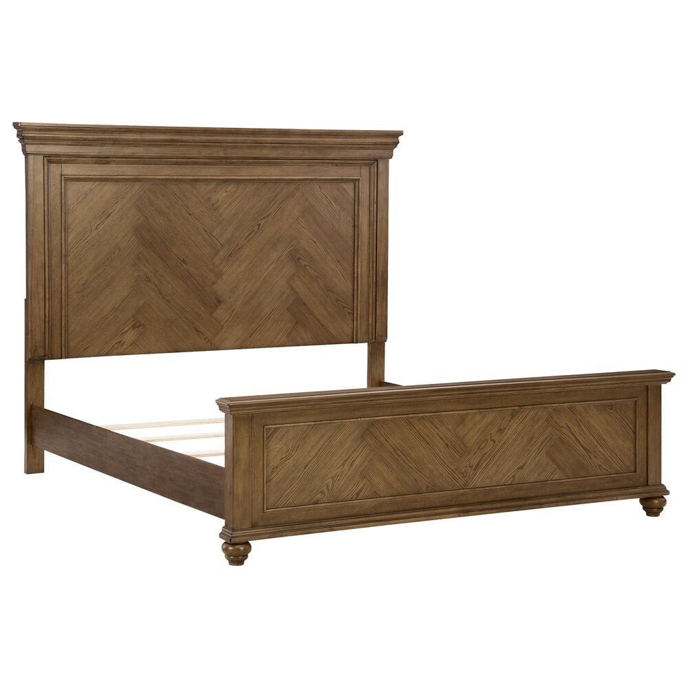 Ashley Karallin California King Panel Bed  in Medium Brown, , large
