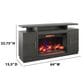 Fabio Flames Breya 70" Fireplace TV Stand in Brown Tifton Oak, , large