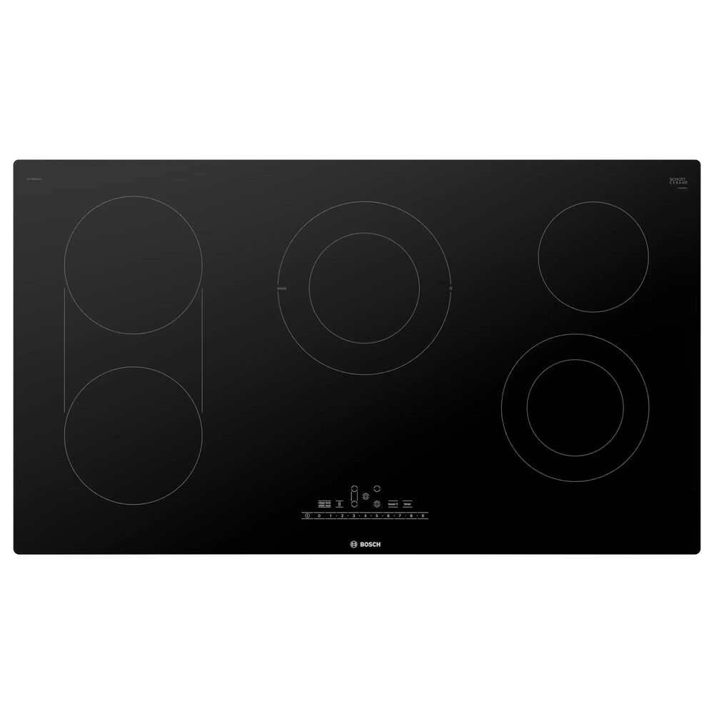 Bosch 800 Series 2-Piece Kitchen Package with Stainless Steel 4.6 Cu. Ft. Single Wall Oven and Black 36&quot; Electric Cooktop, , large