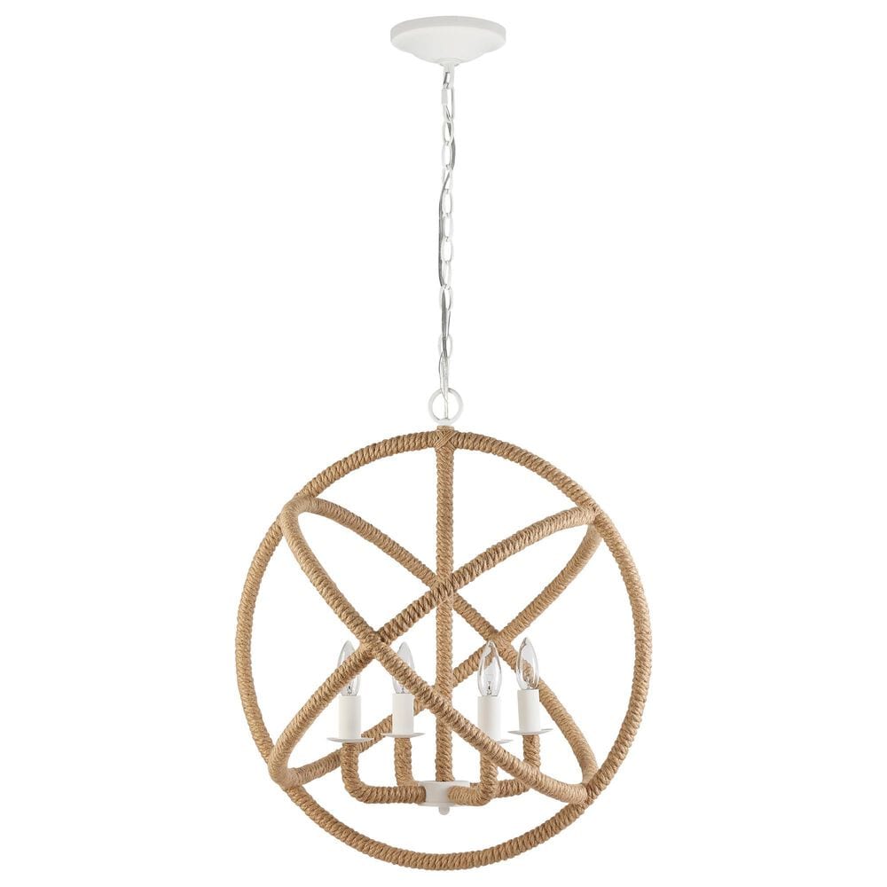 Golden Lighting Marina 4-Light Chandelier in Natural White, , large