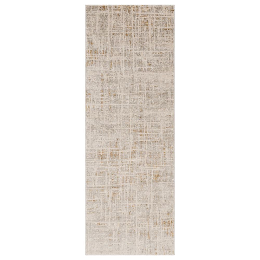 Surya Alpine ALP-2314 2"7" x 7"3" Ivory, Tan, Gray, Light Gray and Off-White Runner, , large
