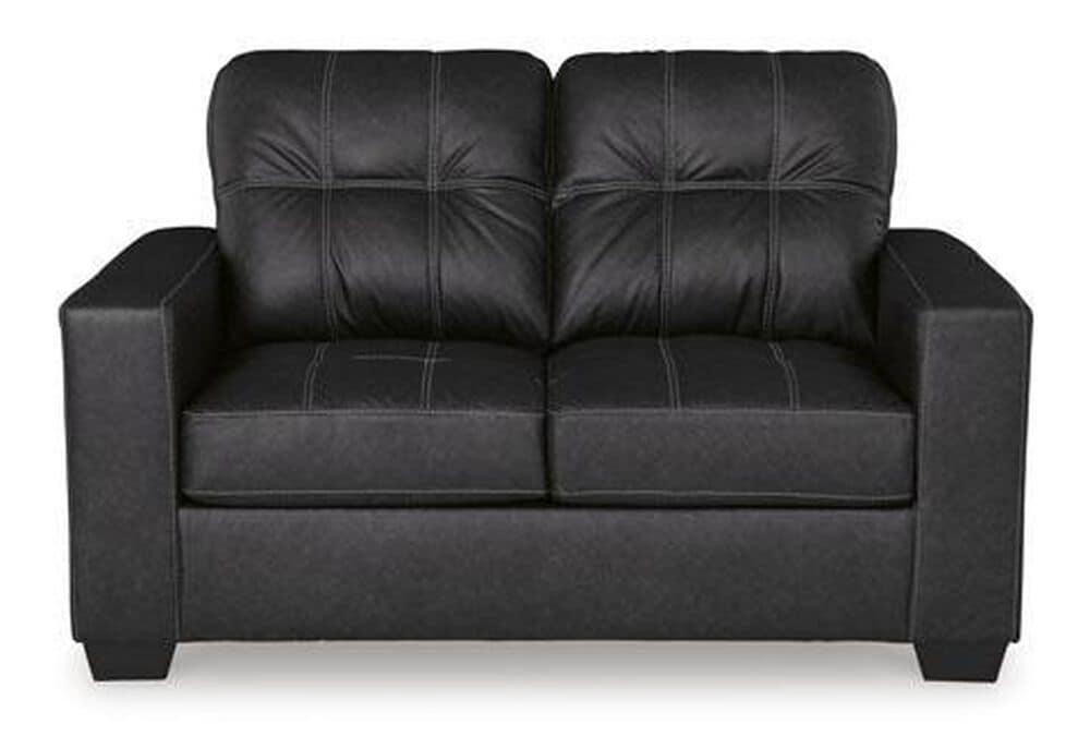 Ashley Barlin Mills Loveseat in Carbon, , large