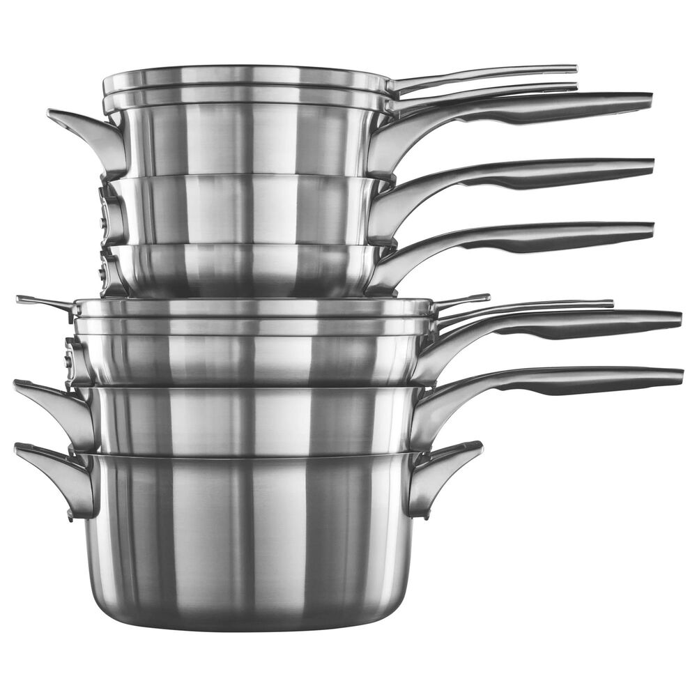 Calphalon Premier Space Saving 10pc Stainless Steel Cookware Shop NFM