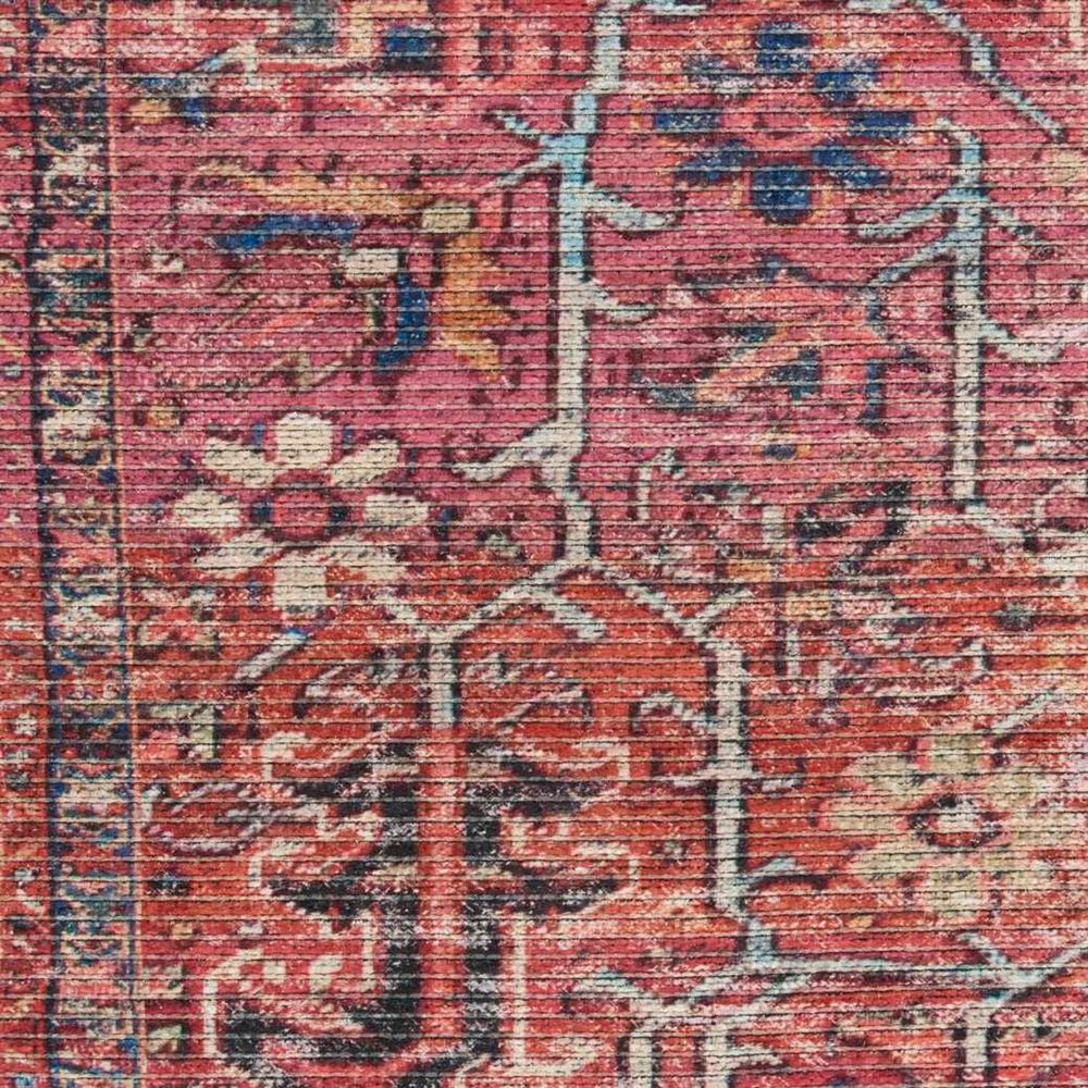 57 Grand by Nicole Curtis Series 1 Brick Red, Navy and Ivory 2&#39; x 6&#39; Runner, , large