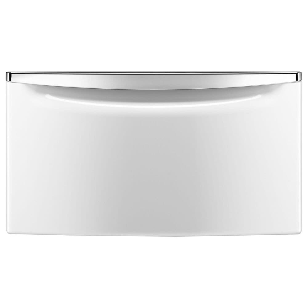 Maytag 4.5 Cu. Ft. Front Load Washer and 7.3 Cu. Ft. Gas Dryer Laundry Pair with Pedestal in White, , large