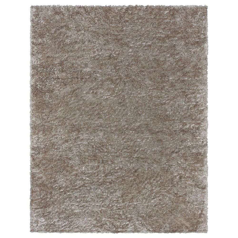 Karastan Billow Shag 6"6" x 9" Taupe Area Rug, , large