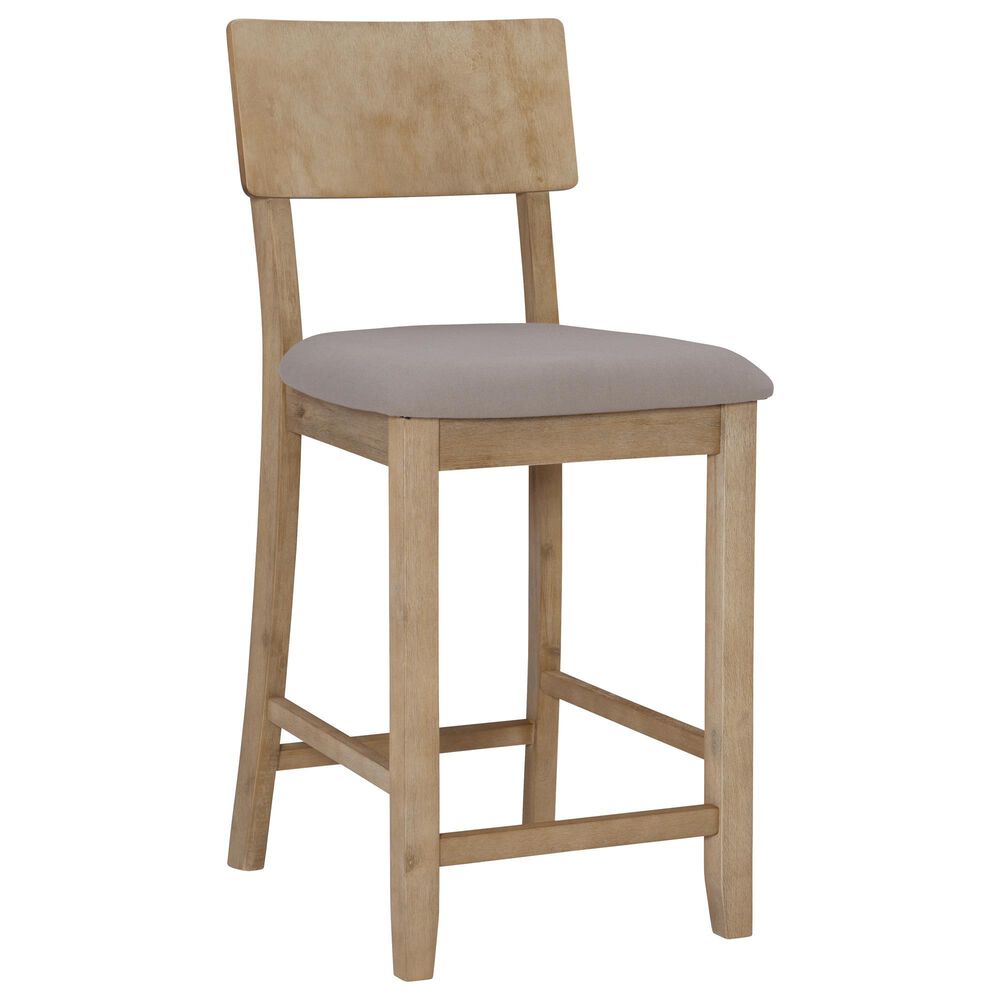 Linon Home Decor Jorissen Counter Stool in Grey Wash, , large
