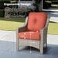 HOMLUX Outdoor Arm Chair in Coarse Textured Orange (Set of 2), , large
