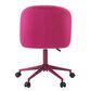 Linden Boulevard Velvet Desk Chair in Hot Pink, , large