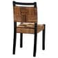 Baxton Studio Raniya Side Chair in Natural Brown and Black, , large