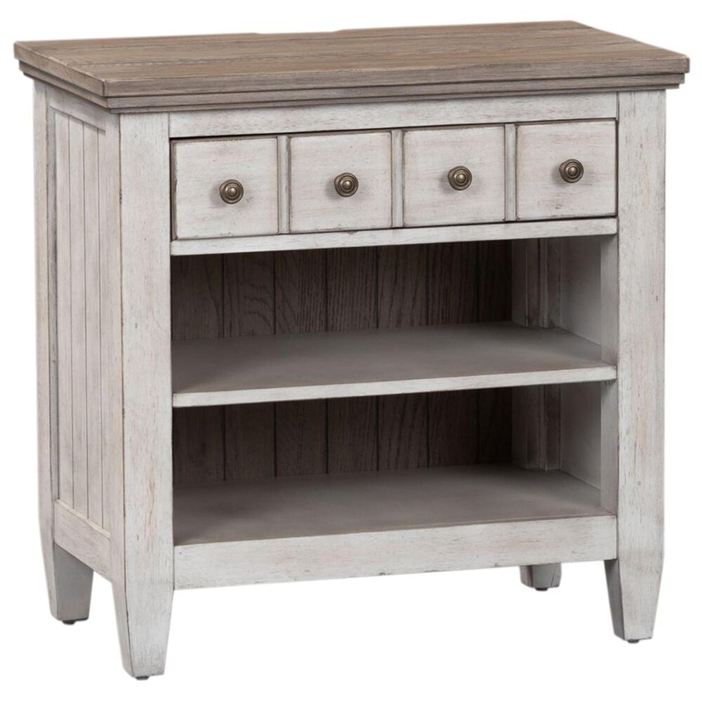Belle Furnishings Heartland 4 Piece Queen Bedroom Set in Antique White, , large