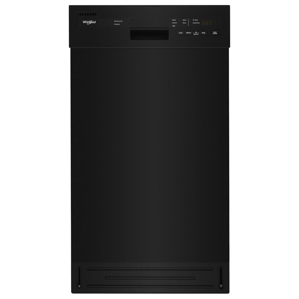 Whirlpool 18" Small-Space Compact Built-In Dishwasher in Black, , large