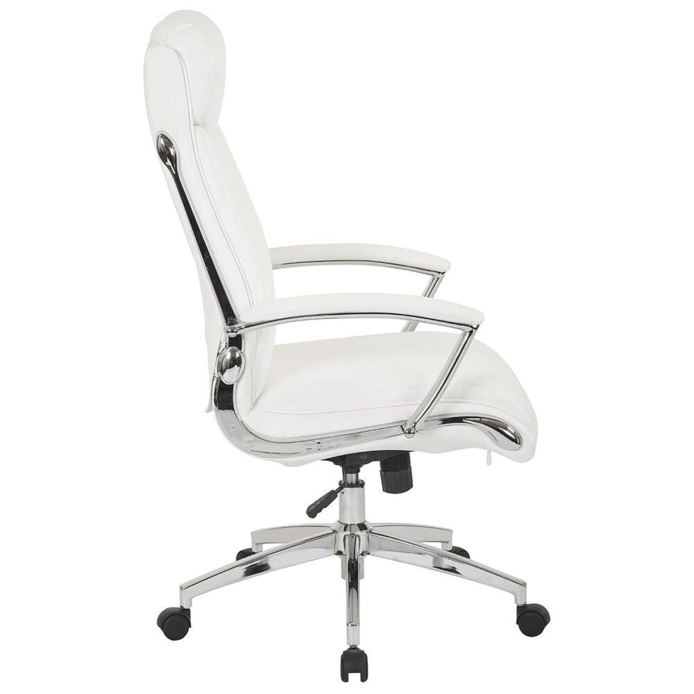 OSP Home FL Series High Back Executive Chair in White, , large