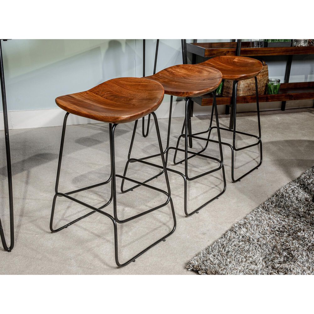 Signature Design by Ashley Wilinruck Counter Height Stool in Brown and Black, , large