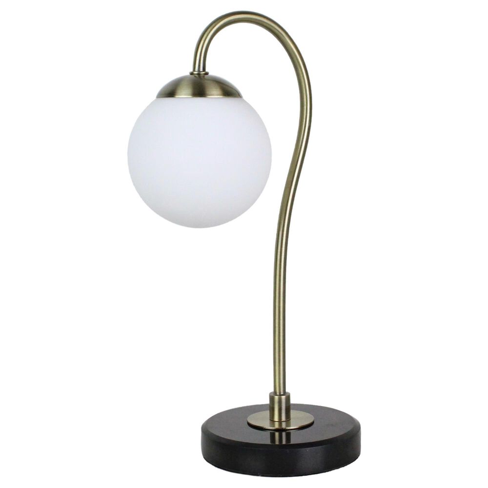 TLC Lighting Inc 13" Antique Brass Task Lamp, , large