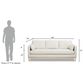 Jennifer Taylor Home Knox Stationary Sofa in Flax White, , large