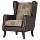 Coaster Elmbrook Wingback Accent Club Chair in Brown, , large
