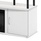 HOMLUX 47" TV Stand with Electric Fireplace and 2 Doors in White and Black, , large
